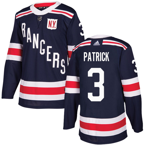 Adidas Rangers #3 James Patrick Navy Blue Authentic 2018 Winter Classic Stitched NHL Jersey - Click Image to Close